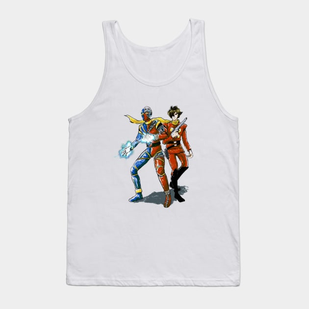 Kikaider x Cyborg 009 Tank Top by Archonyto